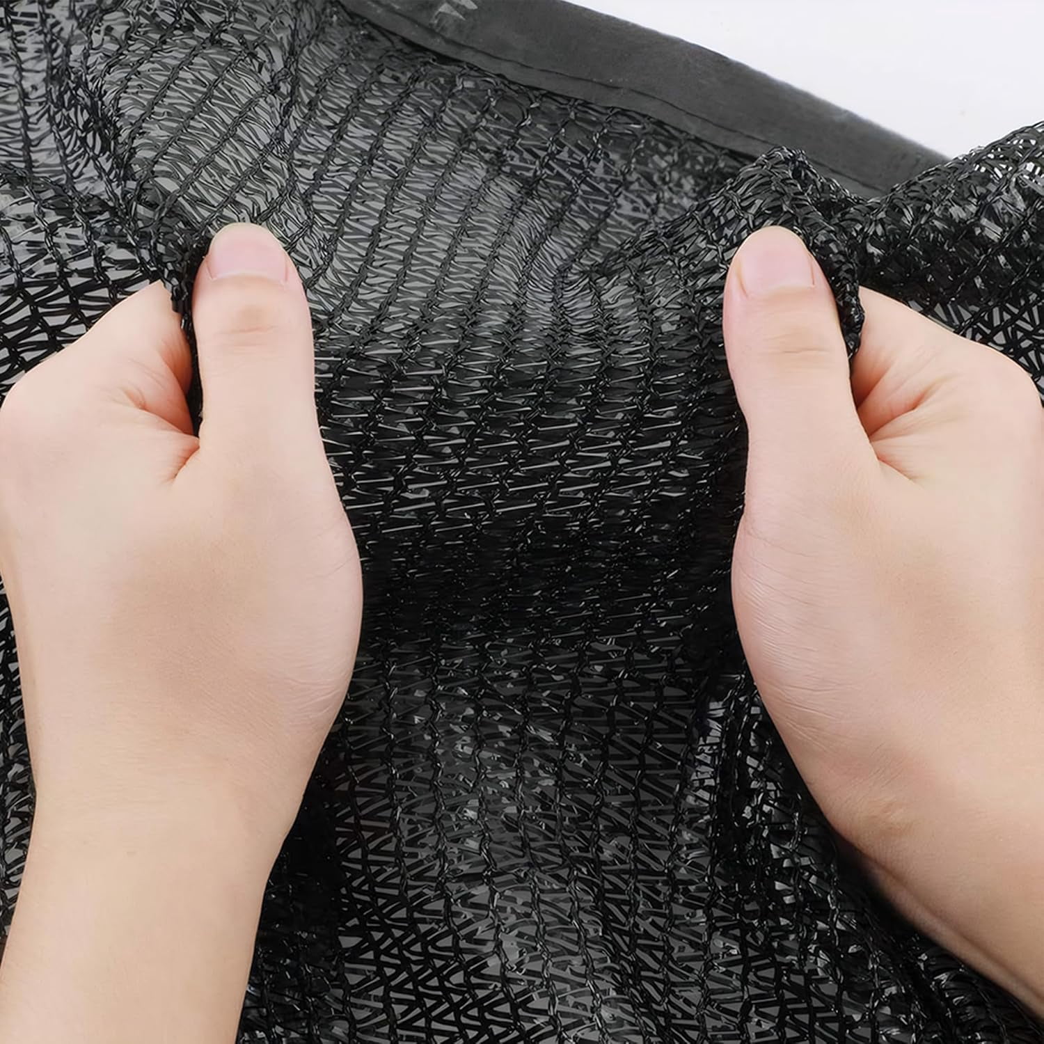 Shade Cloth, 9.84ft x 32.80ft Durable & Breathable Sun Shade, Outdoor Shades for Patio, Backyard, Greenhouse, Barn, Kennel, with Grommets and Lock-Stitch Design, Mesh Tarp