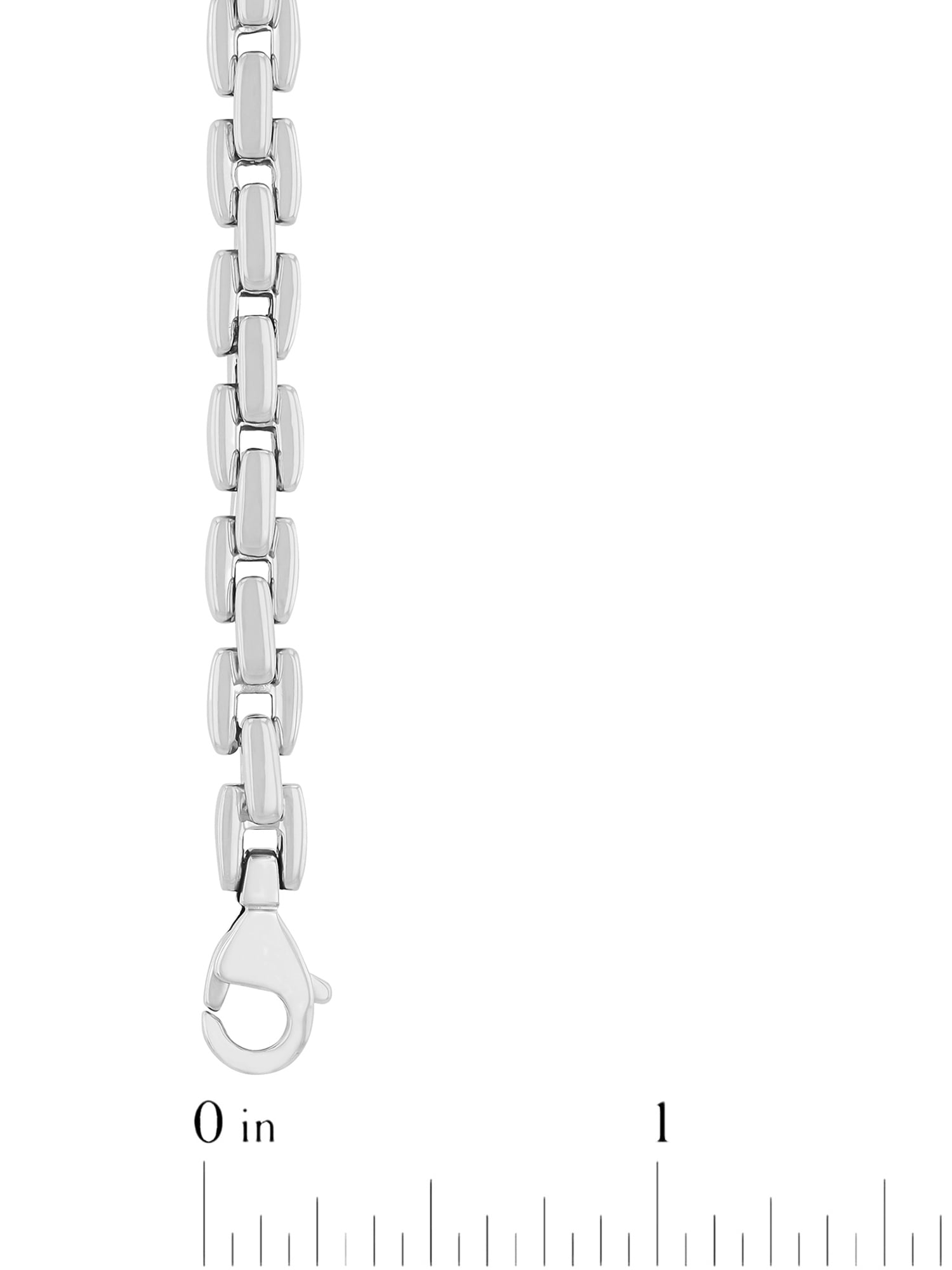 Men's Stainless Steel H-Link Chain, 24" - Brilliance Fine Jewelry