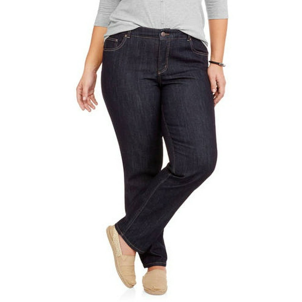 Just My Size Women's PlusSize Slimming Classic Fit StraightLeg