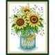 thumbnail image 2 of Cuadros Decorativos Bordado parcial Hilo de algodón ecológico Punto de cruz de girasol impreso de 14 quilates (HA013) Wdftyju  embutido en tela, 2 of 9