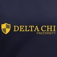thumbnail image 3 of CafePress - Delta Chi Logo Yellow T Shirt - Women's V-Neck Dark T-Shirt, 3 of 4