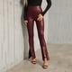 thumbnail image 1 of WILLBEST Pantalones Casuales elegantes para Mujer, de Moda, con Lentejuelas, Cintura Alta, Pierna Ancha, Acampanados, con Lentejuelas Brillantes, Ropa de Discoteca para Mujer. Extra Grande, 1 of 6