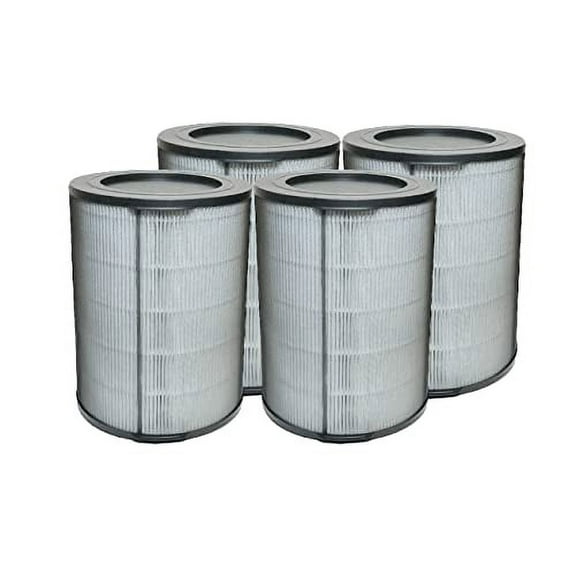 Nispira NK100, NK105, QS HEPA Activated Carbon Filter N Replacement For Winix Air Purifier 112180, 4 Packs