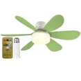 thumbnail image 1 of Ventilador de techo Lámpara LED Base E27 Bombilla LED de 3 velocidades Ventilador de techo Ventilador de techo LED moderno regulable 52 cm para dormitorio Sala de estar Cocina, 1 of 9