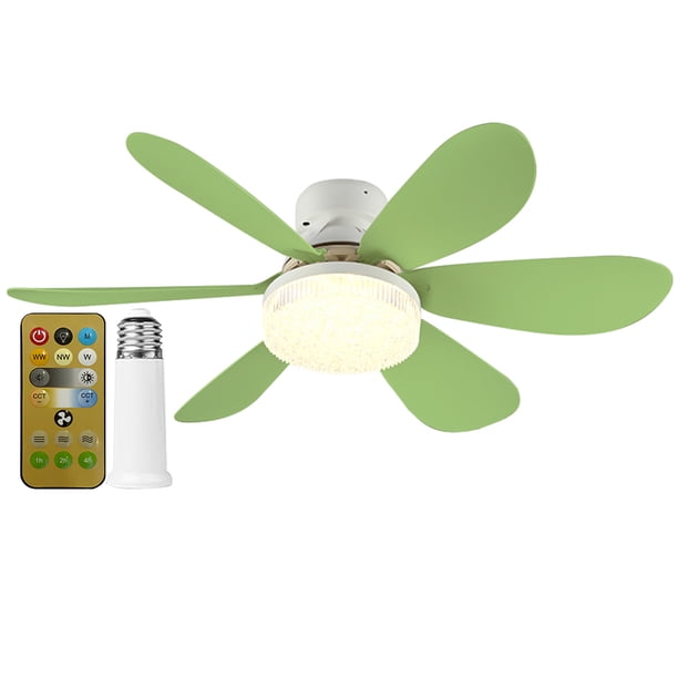 Lámpara ventilador Bsvklp 30 Vatios Cristal 420 Mm verde B