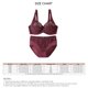 thumbnail image 5 of Conjunto de bragas de sujetador para mujer, sujetador de encaje con aros, ropa interior de cintura alta elástica para uso diario y citas, 5 of 5