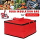 thumbnail image 1 of 14in Pizza Delivery Bag Portable Insulated Thermal Food Cake Pie Storage Holder, 1 of 9