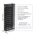 thumbnail image 2 of Wall File Rack 12 Pocket Mesh Organizer - Metal Wall Mount Folder for Office, Home & School Documents, Mail & Magazines - Label Holder Included, 2 of 9