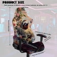 thumbnail image 2 of Whosucclay Sloth Forest Print Office & Gaming Chair Slipcover Breathable Stretch Computer Desk Chair Cover with Zipper 4-Piece Racing Computer Chairs Slipcover Set, 2 of 8