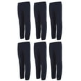 thumbnail image 2 of Yacht & Smith 24 Pack of Boys Jogger Bulk Sweatpants, Black Navy Gray, Comfy Lounge Joggers for Kids (Navy Blue, Small), 2 of 5
