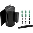 thumbnail image 3 of Global Industrial Wall Mount Retractable Belt Barrier Black Case W/7-1/2' Black, 3 of 6