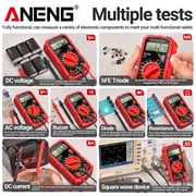 ANENG SZ308 6-in-1 Digital Multimeter, AC/DC Voltage Current Resistance Tester for Household & Automotive Use