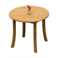 thumbnail image 4 of 4-Piece Teak Dining Set: 36" Round Table + 3 Marley Folding/Reclining Arm Chairs, 4 of 6