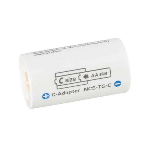 Visland LR6 AA to LR14 C Battery Adapter Case LR6 to LR14 Cell Conversion Battery Holder AA to C Size Battery Spacer Converter Case