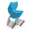 thumbnail image 3 of Hierarchy Cantilever School Chair, 5 Pack, 18" Height, Chrome Frame, Blue Shell, 3 of 3