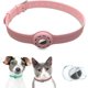 thumbnail image 1 of Airtag Dog Collar Holder Airtag Cat Collar con 1 película protectora HD Collares de perro de silicona suave de 9-19,5 pulgadas para Apple Airtag en gatos perros pequeños cachorros, 1 of 5