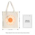 thumbnail image 3 of Stylish Canvas Tote Bag with Vibrant Orange and Pink Splash Design - Perfect for Shopping Travel and Parties, 3 of 4