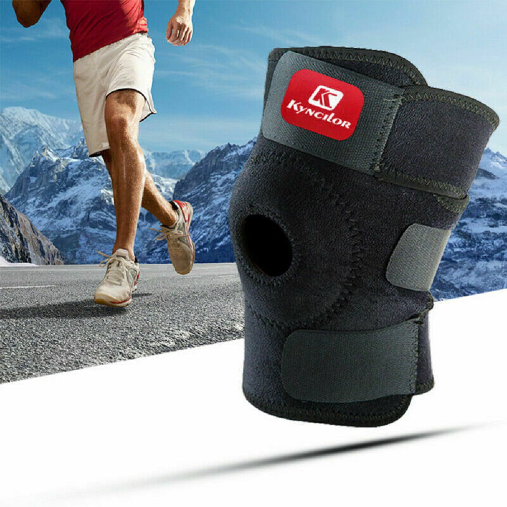 Knee Brace Open Patella Support Adjustable Elastic Sports Kneecap Protector New 