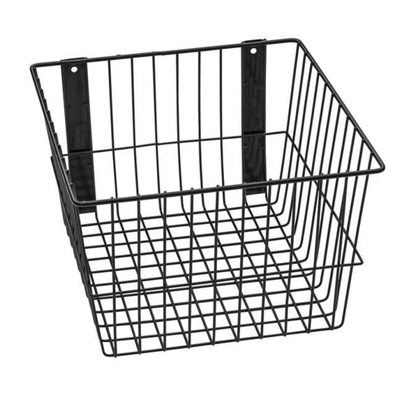 Rack'Em 9090-B Mount Anywhere Black Wire Basket 12"x12"x8" Provides Versatile Storage All Of Your outdoor Gear, Supplies and Organizational Needs.