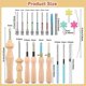 thumbnail image 3 of 23pcs Punch Needle Kit, Wooden Punch Needle Set Adjustable For Adults Beginner Embroidery, 3 of 5