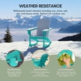 thumbnail image 6 of WestinTrends Malibu Outdoor Patio Porch Rocking Adirondack Chair,&nbsp;Turqoise, 6 of 13