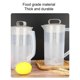 thumbnail image 3 of Extractor De Jugo Manual, Licuadora Extractora De Jugo Manual, Escala Transparente, Capacidad De 2000 Ml, Tapa Hermética Multifuncional Para Bebidas Frías, 3 of 7