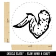 thumbnail image 2 of Delicious Chicken Wing with Drum and Flat Self-Inking Rubber Stamp Ink Stamper - Red Ink - Medium 1 Inch, 2 of 7