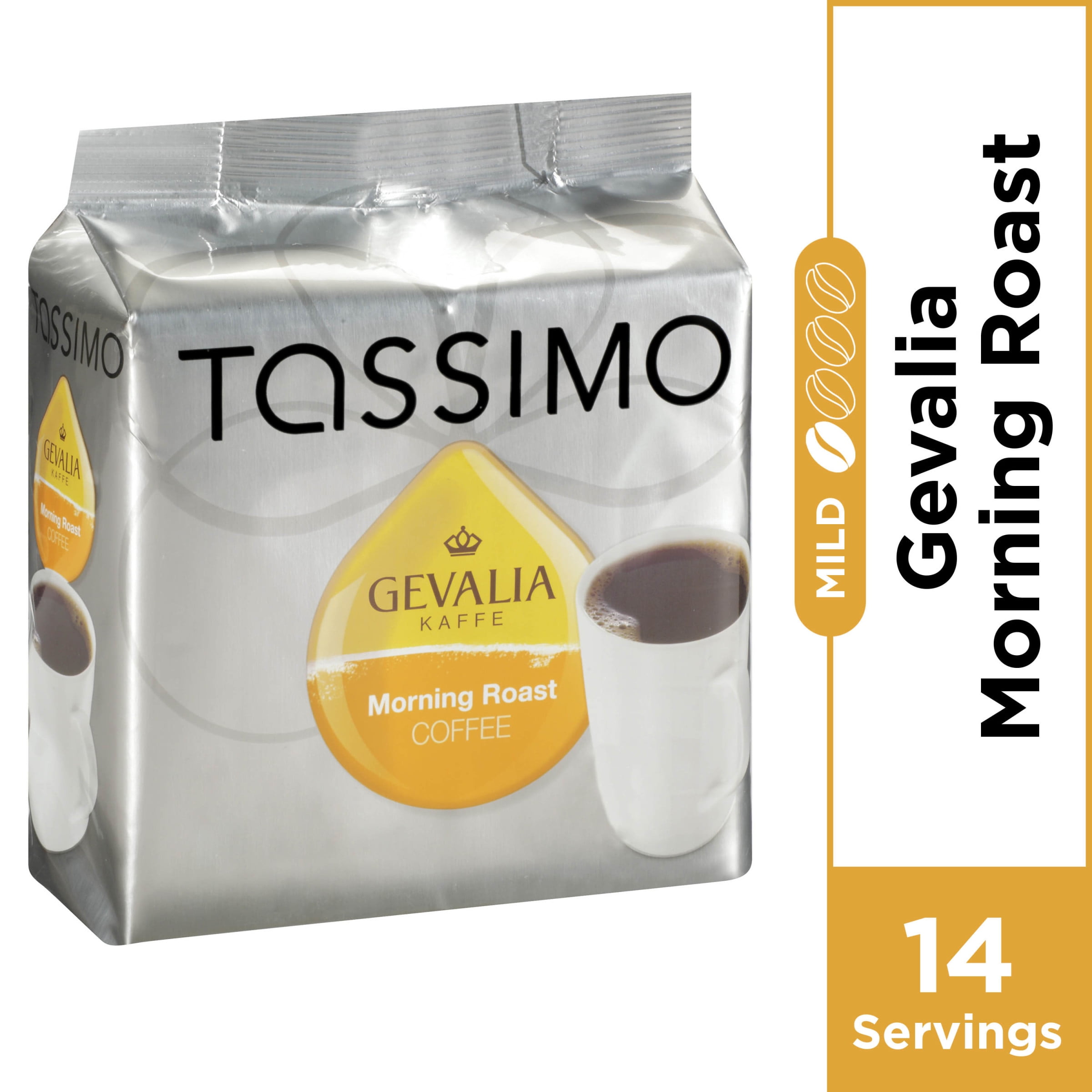 Gevalia Morning Roast Coffee Tassimo TDiscs, Caffeinated, 14 ct 4.3