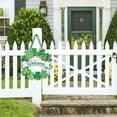 thumbnail image 7 of Household Pendant, Ongmies Wooden St. Day Decoration Door Wreath for Front Door Sign Wall Signs Spring Decoration Irish Sign Welcome Hanging for Home Decor Outdoor I, Green, 7 of 7