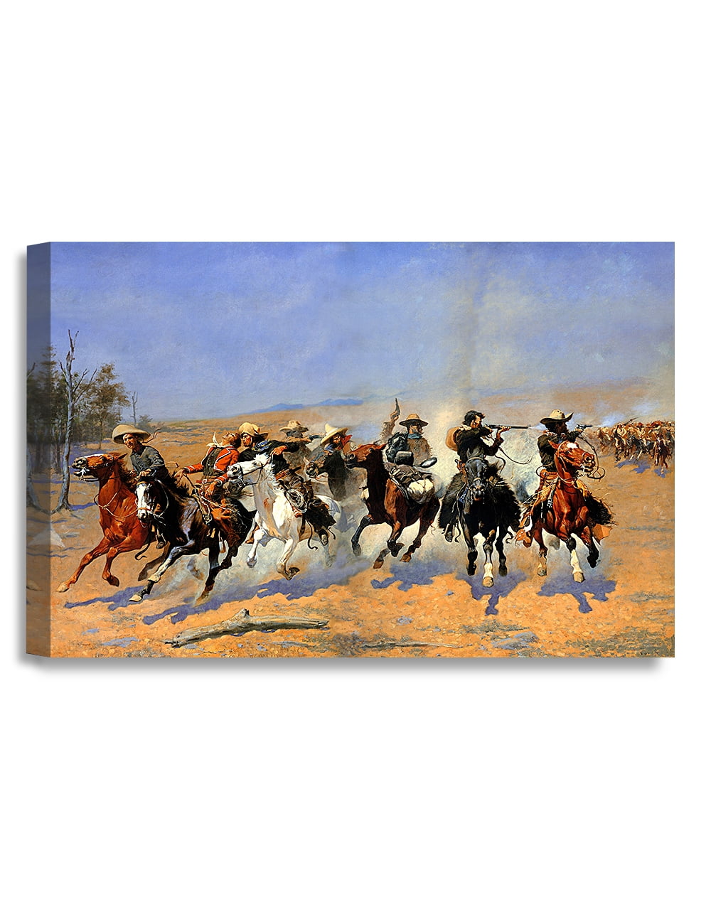 DECORARTS -A Dash for the Timber, Frederic Remington Classic Art ...