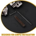 thumbnail image 2 of Miangastore Spring Loaded Latch Pin Metal Black For Utility Trailers 1Set 3.5X0.7X0.7In, 2 of 8