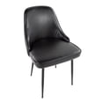 thumbnail image 5 of LumiSource Marcel Dining Chairs, Black, Set Of 2 Chairs, 5 of 7