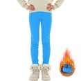 thumbnail image 2 of TAmten Girl Pants Size 10-12 Girls Fleece Lined Leggings High Waisted Stretchy Thick Thermal Soft Tights Pants Toddler Kids Cozy Winter Warm Pant(Sky Blue,9-10 Years), 2 of 7