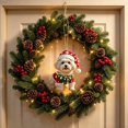 thumbnail image 6 of Dalxymotic Christmas Dog Hanging Ornament, Cute Puppy Xmas Hanging Pendant, Festive Themed Hang Tag Decor, Seasonal Decorative Dangler for Home, Indoor, Party, Tree, Mantel, 6 of 6