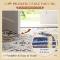 thumbnail image 3 of EnHomee 8x10 Area Rugs for Living Room Bedroom Vintage Indoor Carpet Rugs Machine Washable Area Rug,Blue, 3 of 9