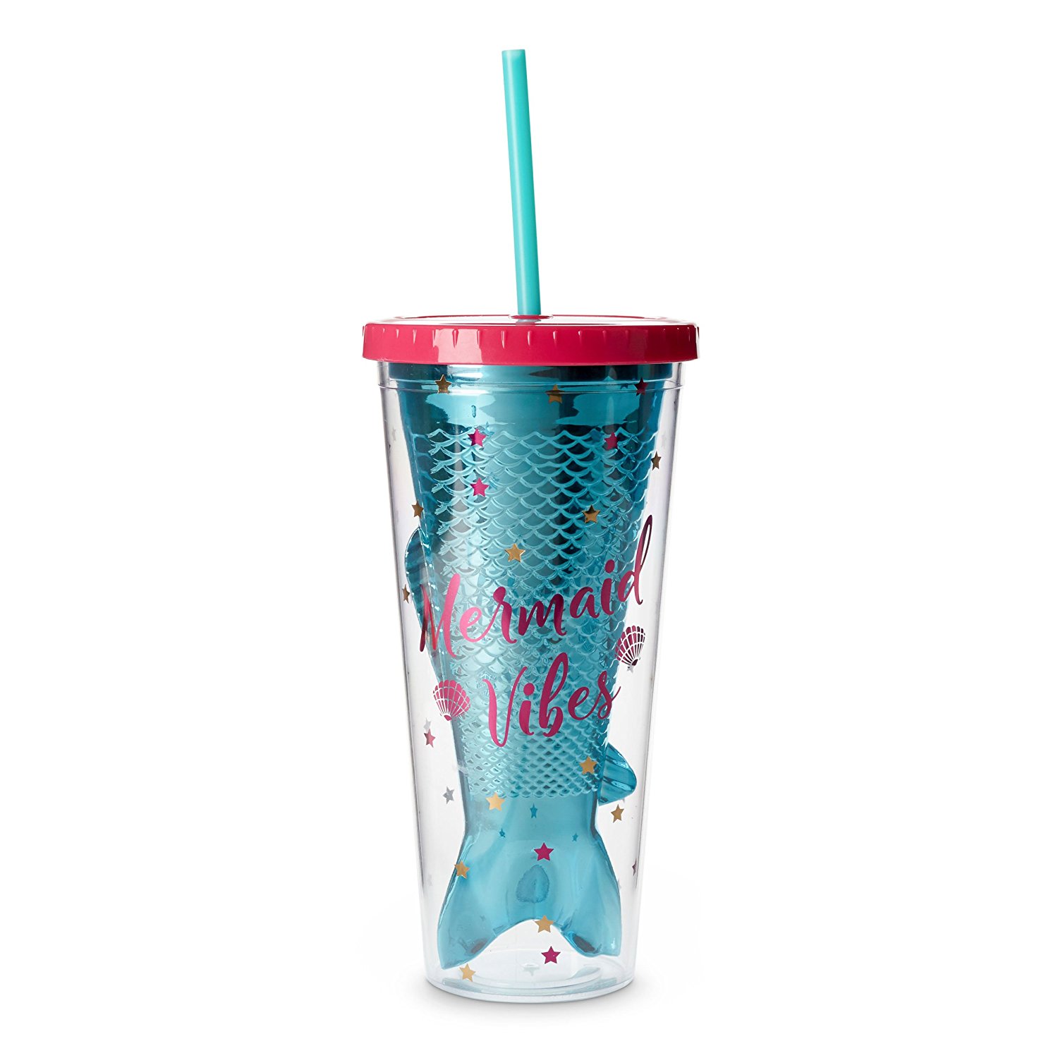 Bling Cup Water Bottle USA theme Mermaid Home & Living Drinkware