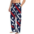 thumbnail image 6 of Hirioo Patriotic Star for Men's PJ Pajama Pants Sleep Pants Men's Home Trousers with Pockets,S-3XL-3X-Large, 6 of 6