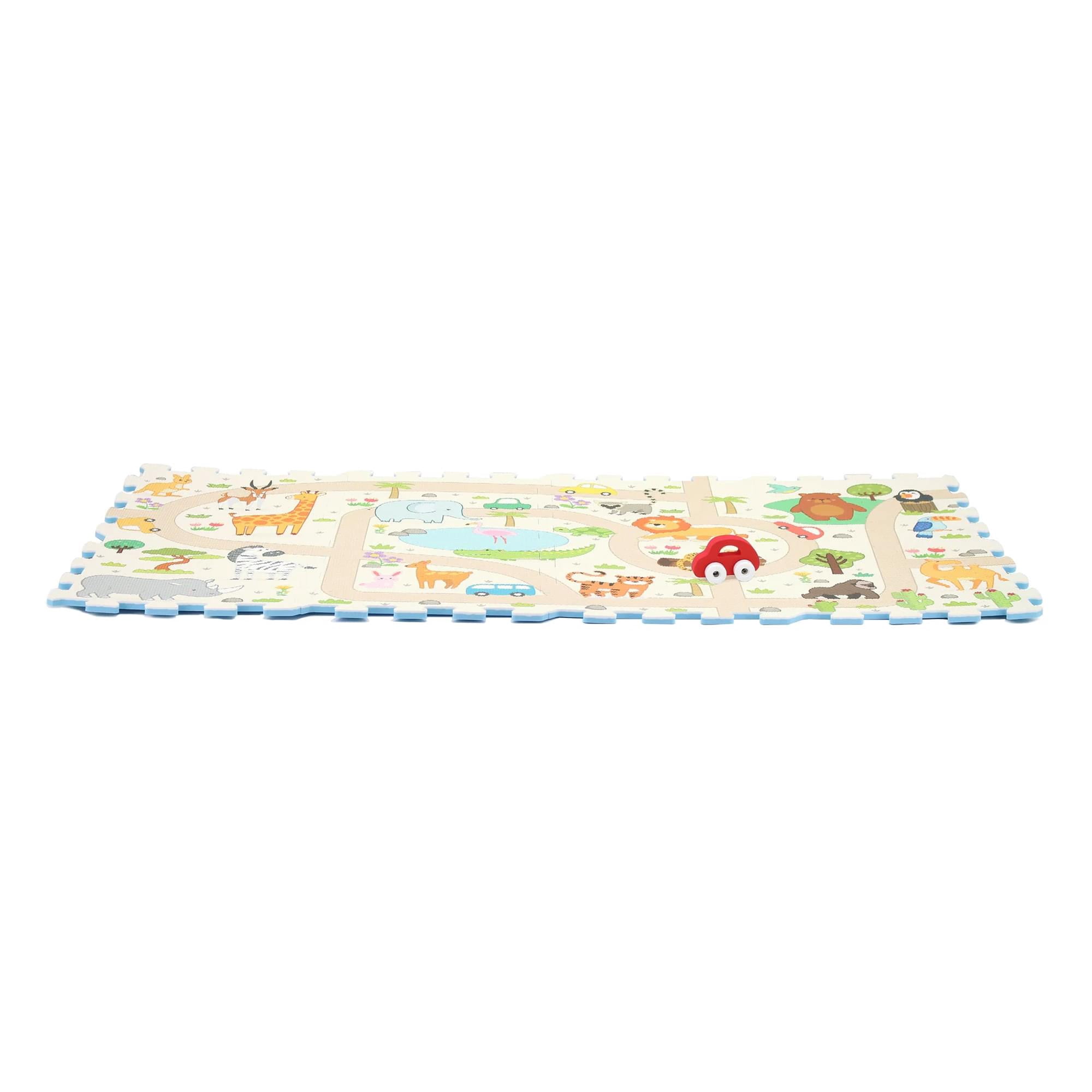 Sunta Play Mat DIY Safari Set and Bus | 9 Piece Set