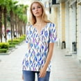 thumbnail image 6 of Pohista Summer Tops for Women Shirts for Women Trendy Graphic Tee Summer Blouses Short Sleeve Blouse order again my orders, 6 of 9