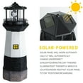 thumbnail image 3 of Fasiaou Solar Light Tower - 14 Inch Tall Light House With Rotating LED Lights - 360 Degree Rotating Light Tower Decoration Outdoor Garden Patio Decoration/House/Fathers Day Gifts, 3 of 9