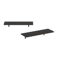 thumbnail image 3 of Furinno Rossi 23-Inch Wall Mounted Floating Display Shelves, Espresso, Set of 2, 3 of 5