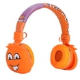 thumbnail image 3 of Children's Bluetooth Headset, Children Cartoon Headsets Noise Canceling Orange Wired/wireless Mode Ergonomic  For Children Kids Study Travel, 3 of 8