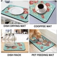 thumbnail image 5 of Washable Quick Dish Drying Mats Non-Slip Coffee Maker Mat For Kitchen Counter Home Coffee Bar Pad 18''''x24'''', black-2, 5 of 5