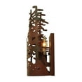 thumbnail image 2 of Meyda Tiffany 117371 5.5" W Tall Pines Wall Sconce - Rust / Wrought Iron, 2 of 6