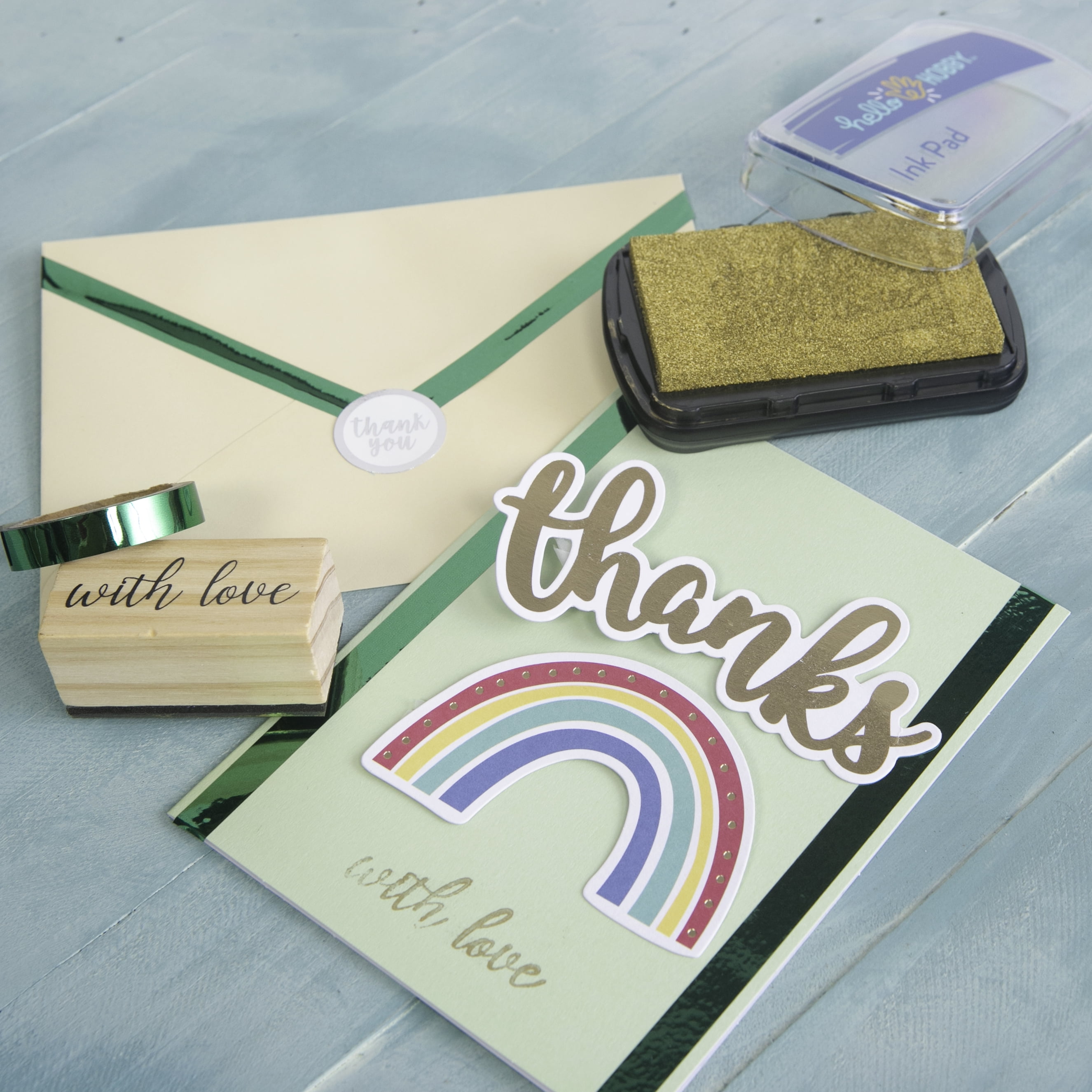 Hello Hobby Rainbow Iridescent Foil Tape, 6 Rolls