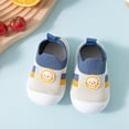 thumbnail image 3 of Futezty Baby Shoes Trainers Toddler Boys Girls Soft Sole Non Slip Cotton Canvas Mesh Breathable Lightweight Material Slip-on Sneakers Outdoor(Blue,4 ), 3 of 4