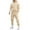 Beige, variant on Mens Sweatsuits 2 Piece Set Fleece Hoodies Pullover and Cargo Sweatpants Set Casual Athletic Tracksuits Winter Jogging Suit Pink