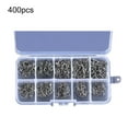 thumbnail image 2 of SPRING PARK 1 Box Metal Fishing Hooks，10 Sizes Fishing Hooks W/Portable Plastic Box, Strong Sharp Fish Hook with Barbs for Freshwater/Seawater, 2 of 7