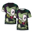 thumbnail image 7 of Cartoon Invader Zim T-Shirt for Men Novelty 3D Pritneted Casual Short Sleeve Tees Shirt Summer Street T Shirt Top, 7 of 7
