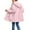 Pink, variant on Kukoosong Women's Waterproof Rain Jacket Outdoor Windproof Zipper Pocket Parka Jacket Winter Warm Raincoat